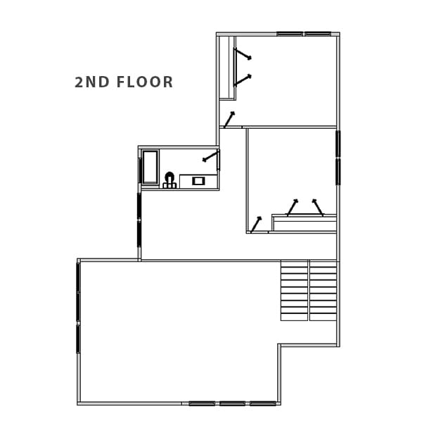 Tamarack Kit Home 2nd level floorplan